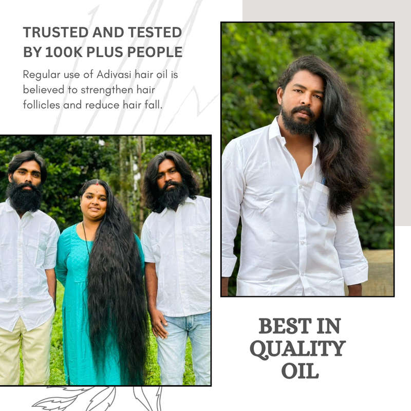 Adivasi herbal hair oil(4.9 ⭐⭐⭐⭐⭐ 94,553k+ REVIEWS)