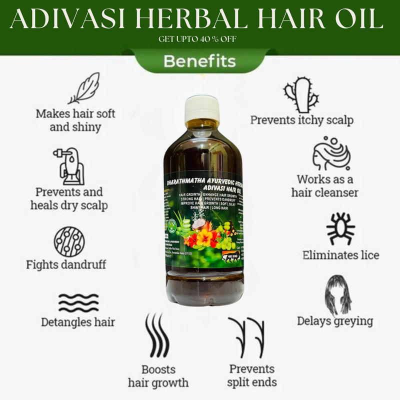 Adivasi herbal hair oil(4.9 ⭐⭐⭐⭐⭐ 94,553k+ REVIEWS)