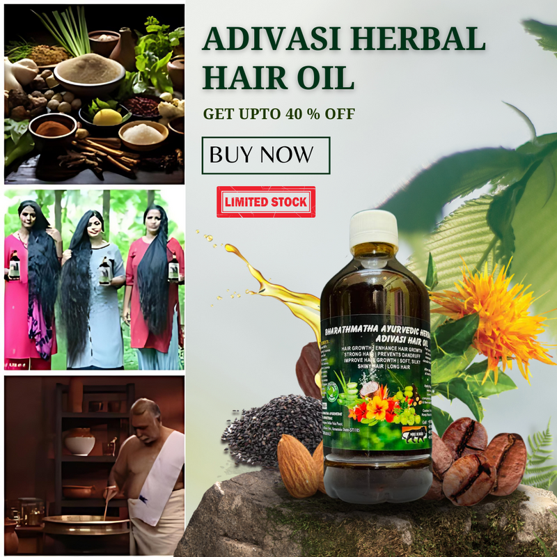 Adivasi herbal hair oil(4.9 ⭐⭐⭐⭐⭐ 94,553k+ REVIEWS)